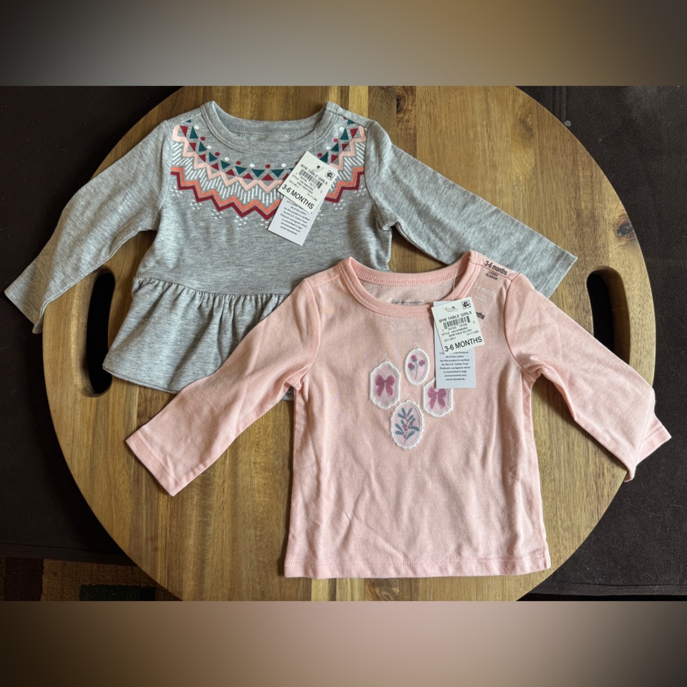First Impressions Baby Girl Long Sleeve 2-Pack